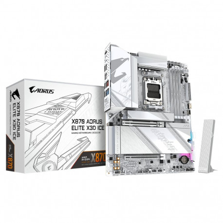 Gigabyte X870 AORUS ELITE X3D ICE | Processor family AMD | Processor socket AM5 | DDR5 | Supported h