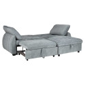 Corner sofa bed CLOUD bluish green