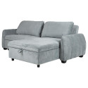 Corner sofa bed CLOUD bluish green