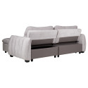 Corner sofa bed CLOUD light grey