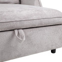 Corner sofa bed CLOUD light grey