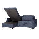 Corner sofa bed CLOUD blue