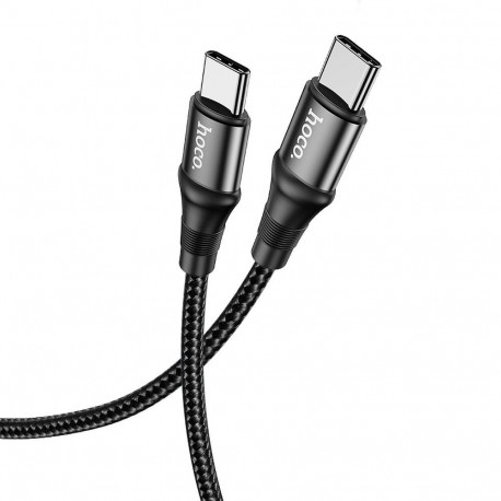 Cable USB C to USB C Hoco PD 5A 100W 1 m X50 black