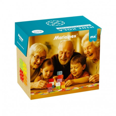 MARIOINEX Mini Waffle Building Blocks Set, 200 pieces