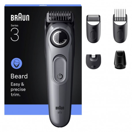 Braun BeardTrimmer 3 80789789 habemetrimmer AC/aku 20 2 cm must