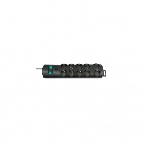Brennenstuhl 1153304120 surge protector Black 10 AC outlet(s) 2 m