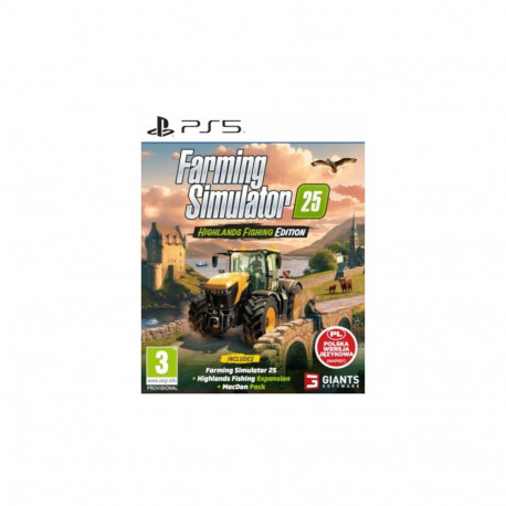 Game Play Station 5 Farming Simulator 25 Highlands Fishing Edition