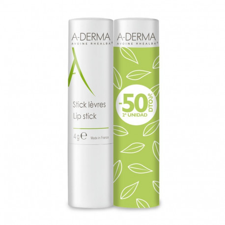 A-DERMA STICK labial pack 2 x 4 gr