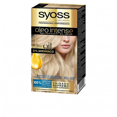Syoss juuksevärv Oleo Intense #10.50 ammoniaagivaba 5tk, hele tuhkblond