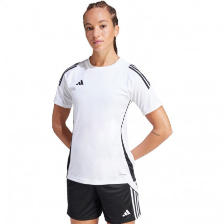 Koszulka damska adidas Tiro 24 Jersey biało-czarna IS1024 S