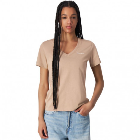 Koszulka damska Champion beżowa 117536 MS079 XS