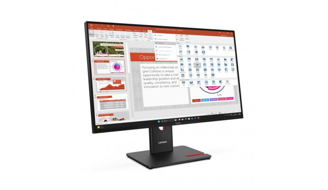 Monitor - Lenovo ThinkVision T27-40 27" Full HD 1920x1080 IPS Adjustable Black