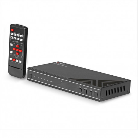 AV Switch - LINDY AVPro Edge 4x1 HDMI 4K60 Multiview Seamless Switch, Black