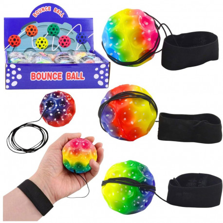 kuukujuline pall kummipaelaga osavusharjutusteks süvenditega 6,5 cm