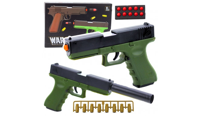 mängupüstol vahtkuulid laskemoon padrunid roheline