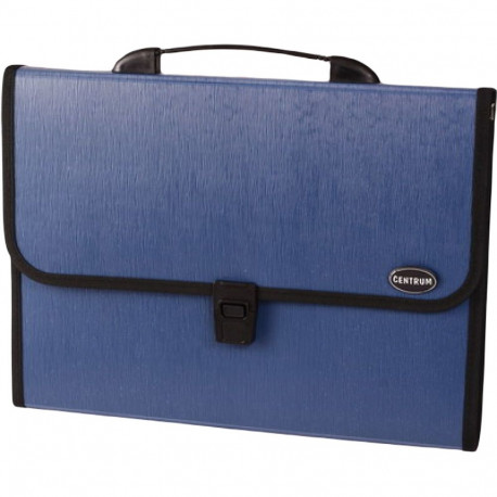 Lõõtsmapp sangaga FORPUS A4 12-osaline sinine plast