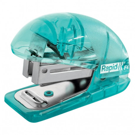 Klammerdaja mini 10lehte Rapid ColourIce läb.sinine klambrid 24/6,26/6