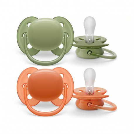 Philips Avent Ultra soft Neutral SCF093/01 Pacifier 18m+ 2pcs