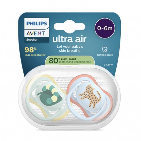 Philips Avent Ultra Air Babies Pacifier 0-6m 2pcs