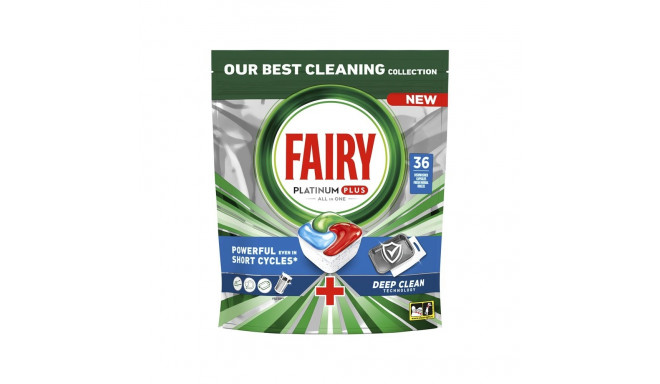 Fairy Platinum Plus Deep Clean nõudepesukapslid 36 tk