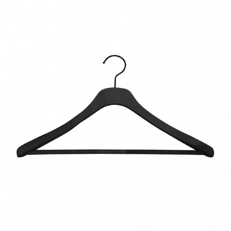 RUBBER COATED HANGER LSN007 BLACK
