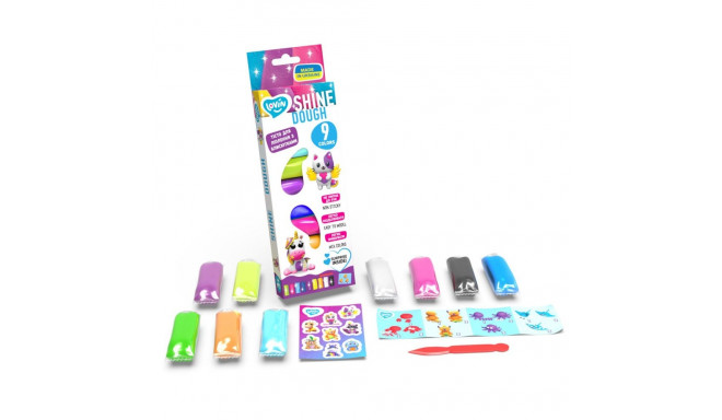 9 COLORS SHINE PLAY DOUGH SET