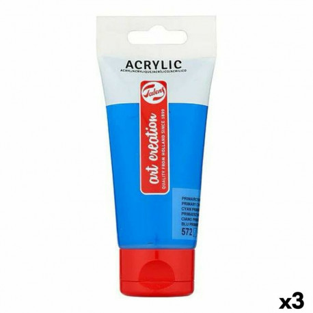 Acrylic paint Talens Art Creation Cyan 75 ml (3 Units)
