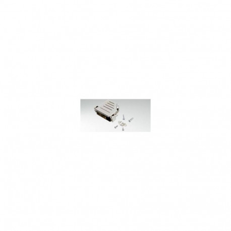 D9 metallized plastic hood, jack screws 25mm