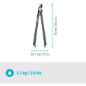 Gardena pruning shears EnergyCut Pro L (grey/turquoise, 75cm)
