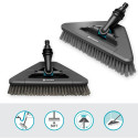 GARDENA Cleansystem handle brush soft flex, washing brush (grey, 360 swivel joint)