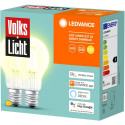 LEDVANCE SMART+ BT CLA60 60 6 W/2500K E27, LED lamp (pack of 2, filament, Bluetooth, replaces 60 wat
