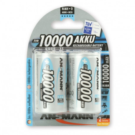 Ansmann aku 2xD NM 1.2V/10000mAh 2tk