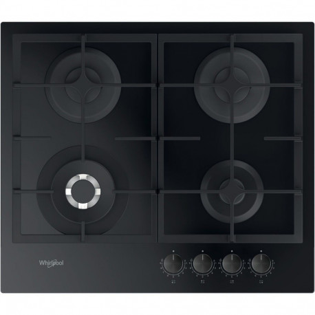 Whirlpool gaasipliidiplaat AKTL 629/NB1 59cm 4 keedualaga integreeritav, must