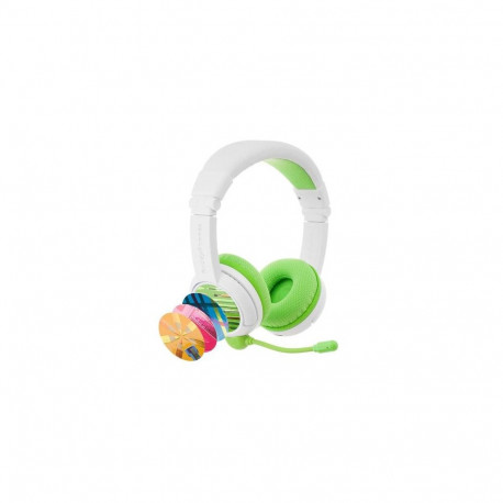 BuddyPhones School+ Headset Wired & Wireless Head-band Calls/Music USB Type-C Bluetooth Green, W