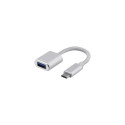 Deltaco USBC-1276 USB cable USB 3.2 Gen 1 (3.1 Gen 1) 0.1 m USB A Silver