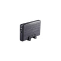 Deltaco MAP-GD33U3 storage drive enclosure HDD enclosure Black 3.5"
