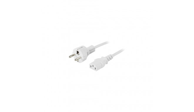 Deltaco DEL-109MV-50 power cable White 0.5 m CEE7/7 IEC C13