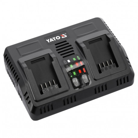 Yato YT-828501 intelligent double charger, 18V, 2x4.5A, 200-240V, 50/60Hz, Li-Ion, charge indicator,