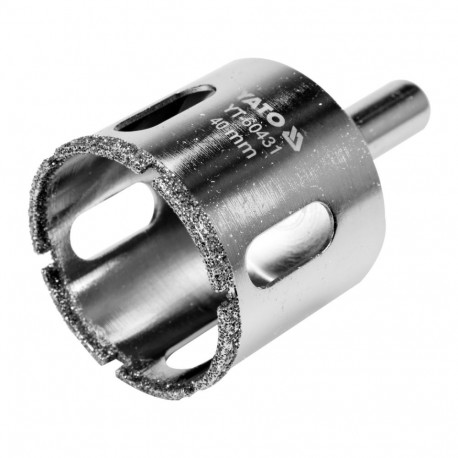 Yato YT-60431 Teemantplaadi puur 40mm, GRD, 500 p/min, kuiv/märg, keraamika, nikeldatud, teemantkatt