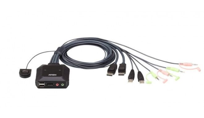2-Port USB DP Cable KVM Switch CS22DP