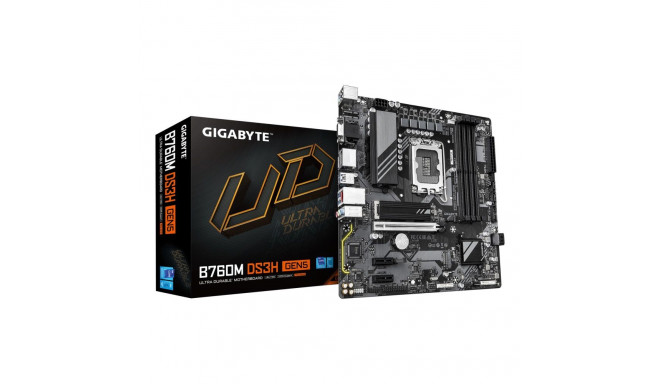 Mainboard|GIGABYTE|Intel B760 Express|LGA1700|Micro-ATX|Memory DDR5|Memory slots 4|B760MDS3HGEN5