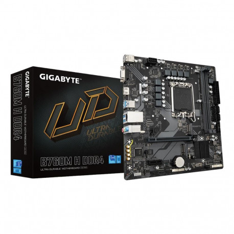 Mainboard|GIGABYTE|Intel B760 Express|LGA1700|Micro-ATX|Memory DDR4|Memory slots 2|1xPCI-Express 3.0