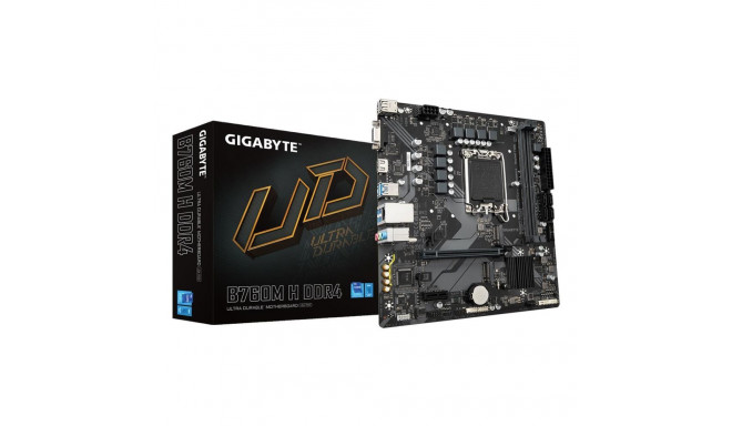 Mainboard|GIGABYTE|Intel B760 Express|LGA1700|Micro-ATX|Memory DDR4|Memory slots 2|1xPCI-Express 3.0