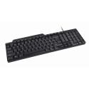 KEYBOARD MULTIMEDIA USB ENG/BLACK KB-UM-104 GEMBIRD