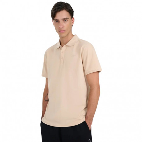 Koszulka męska polo 4F M555 beżowa 4FWAW25TPTSM555 83S 2XL