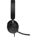 JABRA Evolve2 40 SE MS stereo on-ear juhtmega USB-A mürasummutav peakomplekt sertifitseeritud Micros