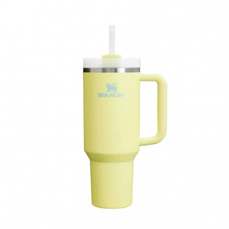Stanley Thermos mug with straw The Quencher H2.O FlowState Tumbler 1.18L pomelo yellow-green