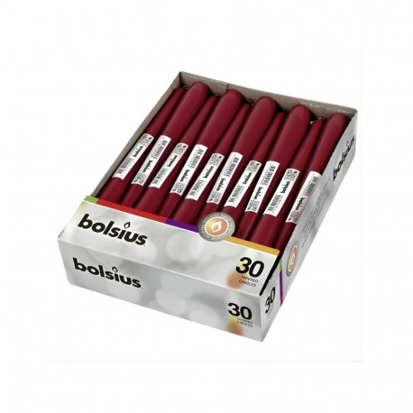 Bolsius Table Candle 245/24mm Dark Red 1pc