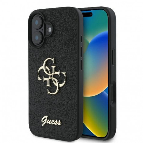 Guess GUESS case for IPHONE 16 Plus GUHCP16MHG4SGK (Fixed Glitter Big 4G) black