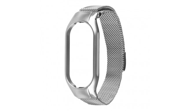 Tactical Xiaomi Loop Magnetic Steel Band Mi Band 7 Silver